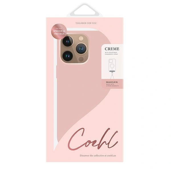 UNIQ Coehl Creme Apple iPhone 16 Pro Max Magnetic Charging pink