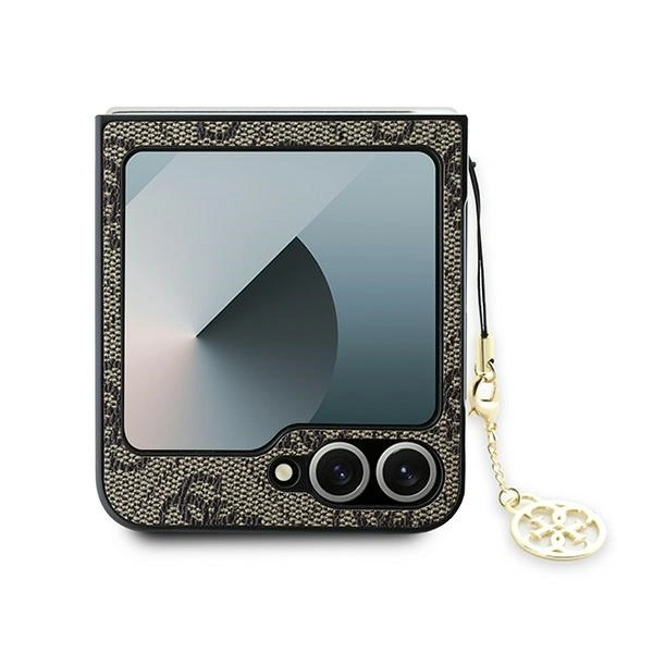 Case Guess GUHCZF6GF4GBR Samsung Galaxy Z Flip6 4G Charm brown/brown
