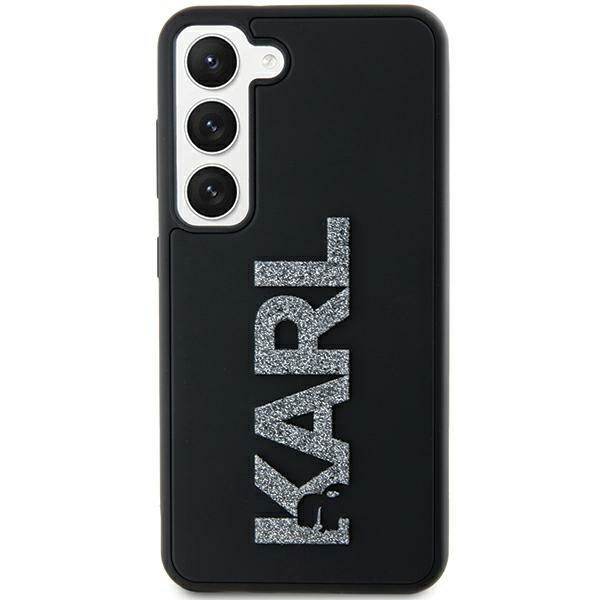 Karl Lagerfeld KLHCS23L3DMBKCK Samsung Galaxy S23 Ultra hardcase 3D Rubber Glitter Logo black