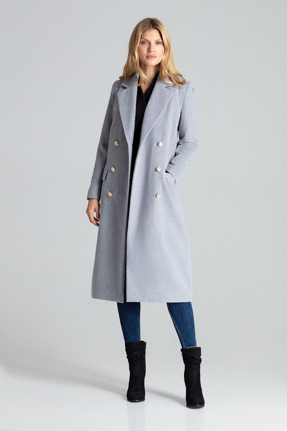 Coat model 138305 Figl grey Ladies