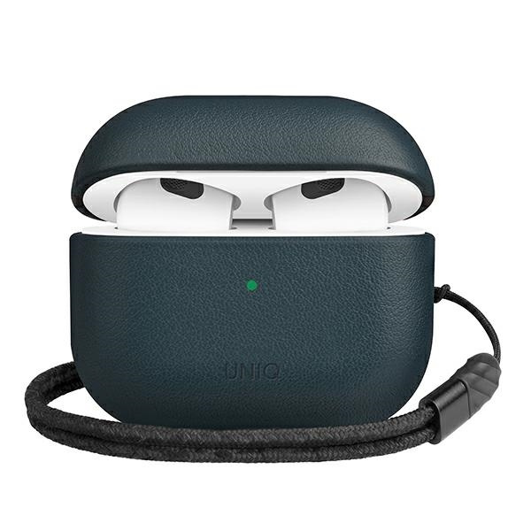 UNIQ Terra Apple AirPods 3 Genuine Leather nautical blue
