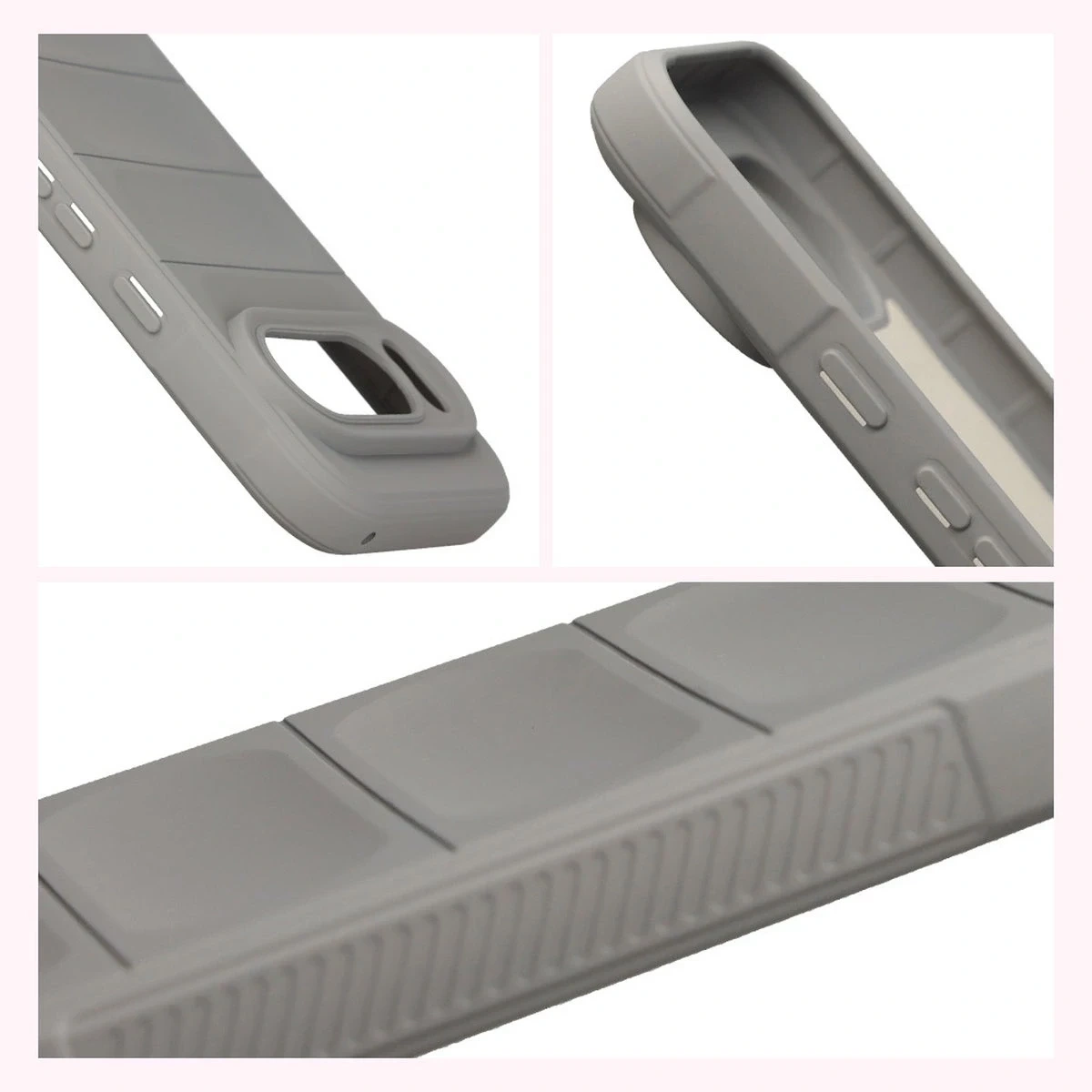 Pancerne etui Bizon Case Tur do Google Pixel 10 / 10 Pro jasnoszare