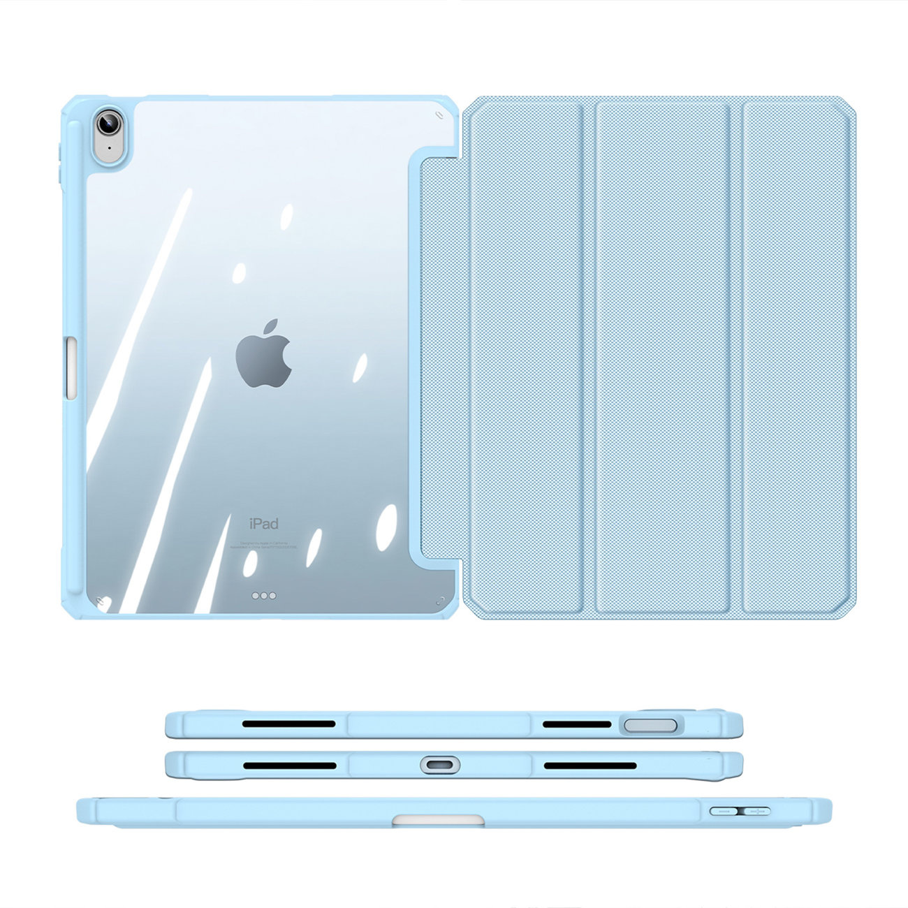 Dux Ducis Toby Apple iPad 10.9 2022 (10th generation) case + Pencil holder blue