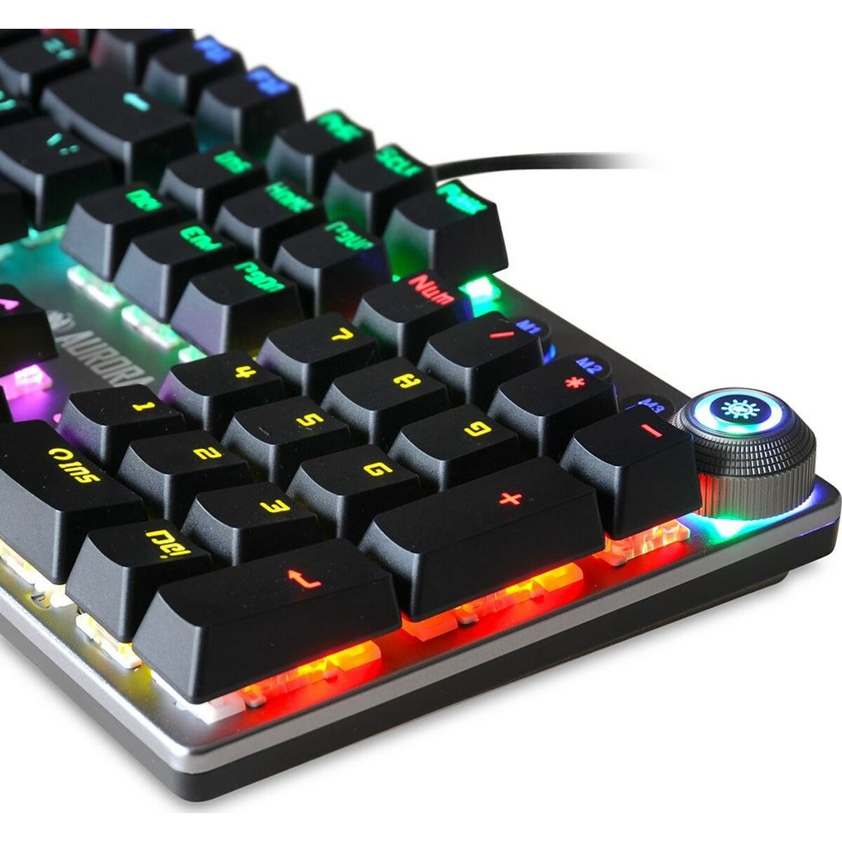 Keyboard Ibox AURORA K-3 Black/Silver Silver QWERTY Keyboard Ibox AURORA K-3 Black/Silver Silver QWERTY