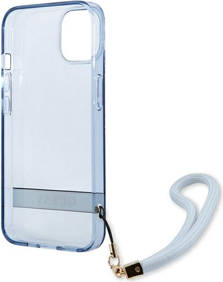 Guess GUHCP13MHTSGSB Apple iPhone 13 blue hardcase Translucent Stap