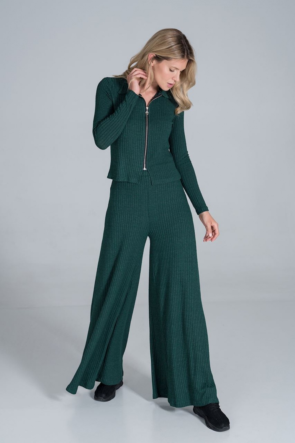 Spodnie Damskie Model M820 Green - Figl Zielony Damska