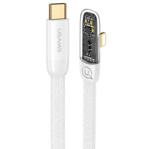 USAMS Cable USB-C/Lightning PD 20W Iceflake Series 1,2m white SJ583USB02 (US-SJ583)