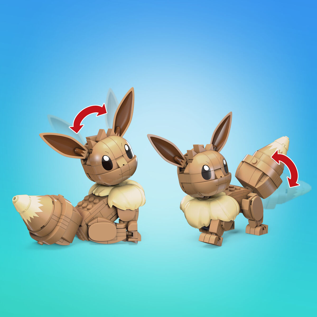 Przegubowa Figura Mega Construx  Eevee Medium + 7 lat 215 Części