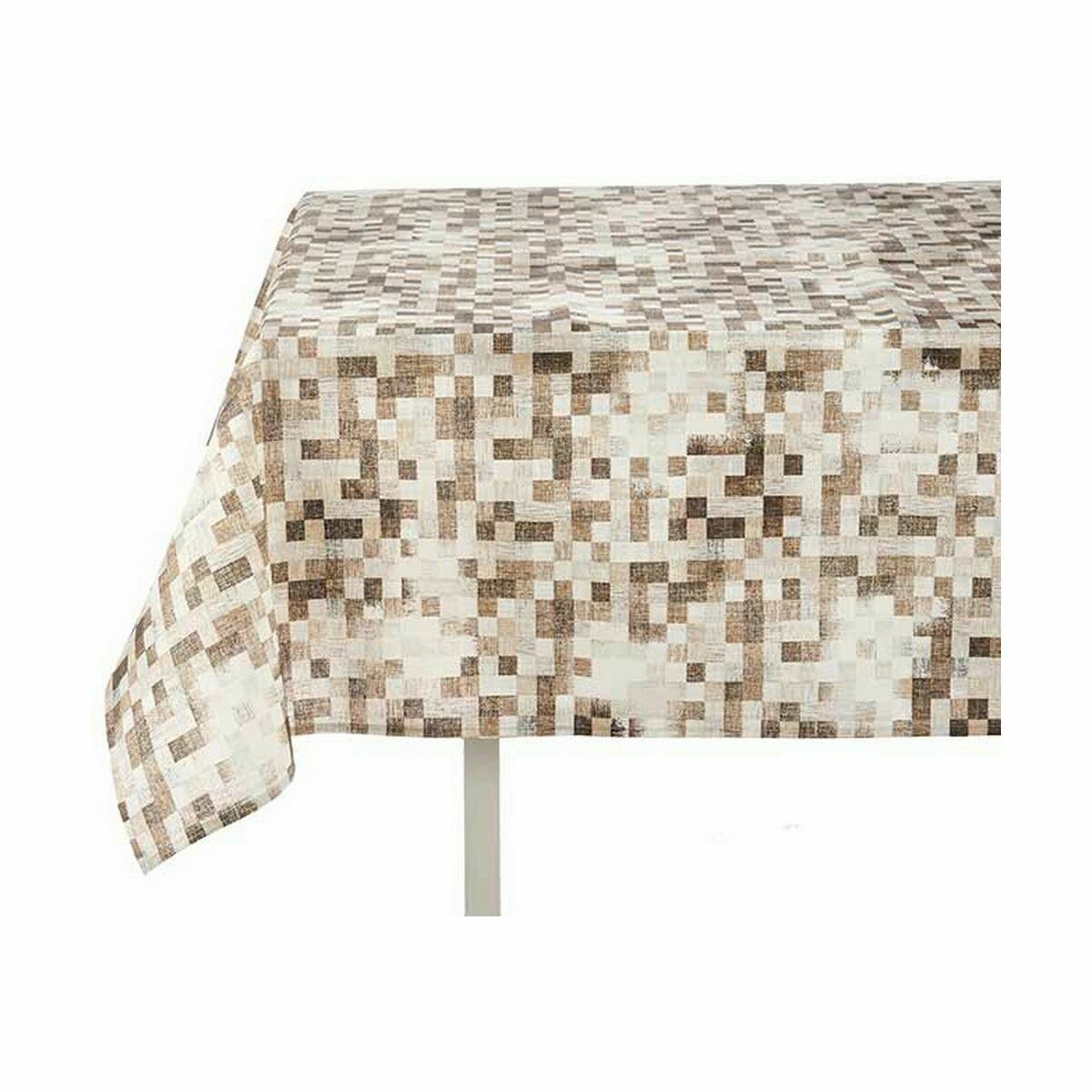 Tablecloth Thin canvas Anti-stain Frames 140 x 180 cm Beige (6 Units)