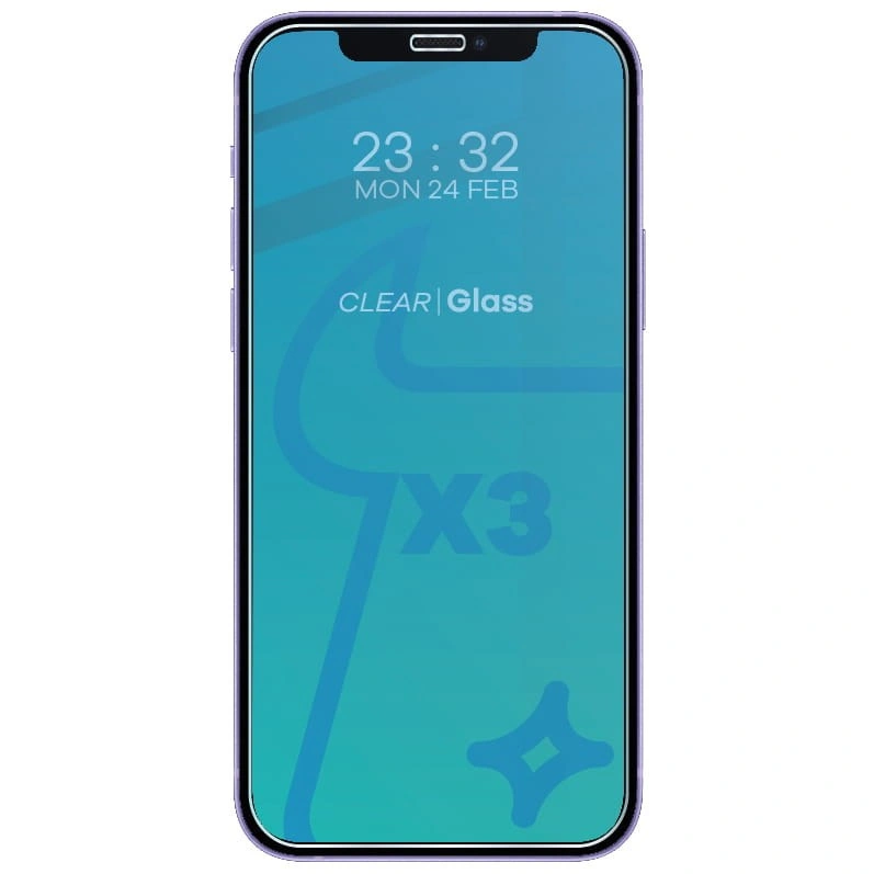 Bizon Glass Clear tempered glass - 3 pcs. + lens glass Apple iPhone 12 Mini