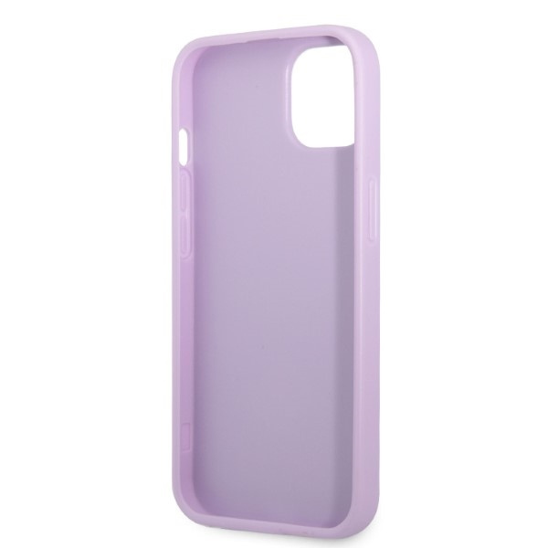 Guess GUHCP13SPS4MU Apple iPhone 13 mini purple hardcase Saffiano 4G Small Metal Logo