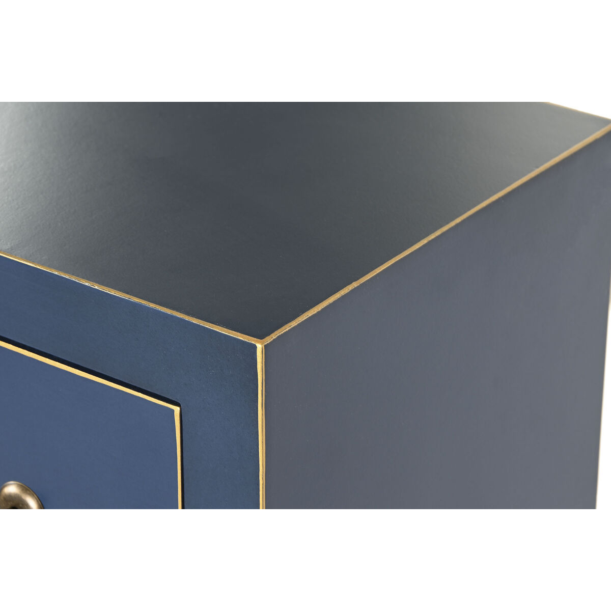 Chest of drawers DKD Home Decor Blue Golden Fir MDF Wood Oriental 63 x 27 x 101 cm