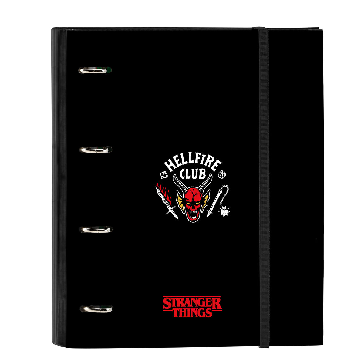 Ring binder Stranger Things Black