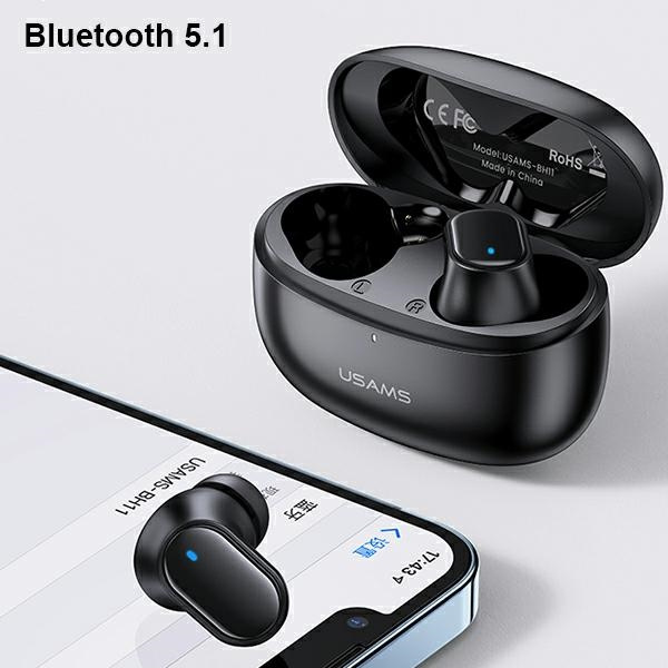USAMS BH series TWS Earphones Bluetooth 5.1 red BHUBH03