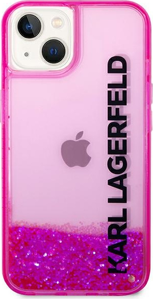 Karl Lagerfeld KLHCP14MLCKVF Apple iPhone 14 Plus pink hardcase Liquid Glitter Elong