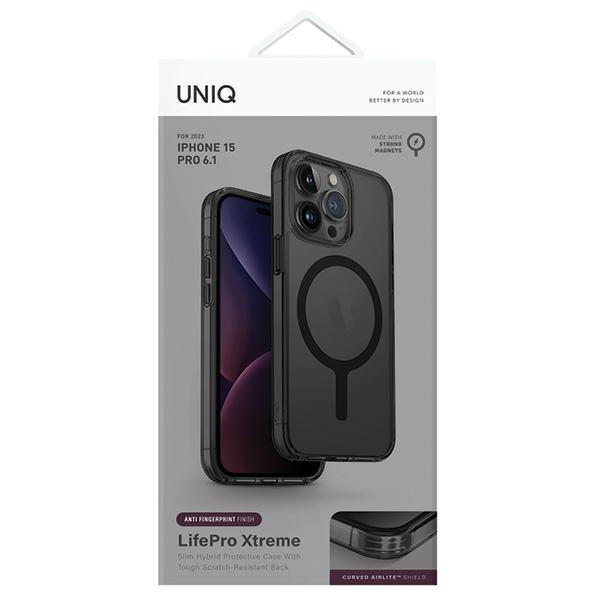 UNIQ LifePro Xtreme Apple iPhone 15 Pro MagClick Charging frost smoke