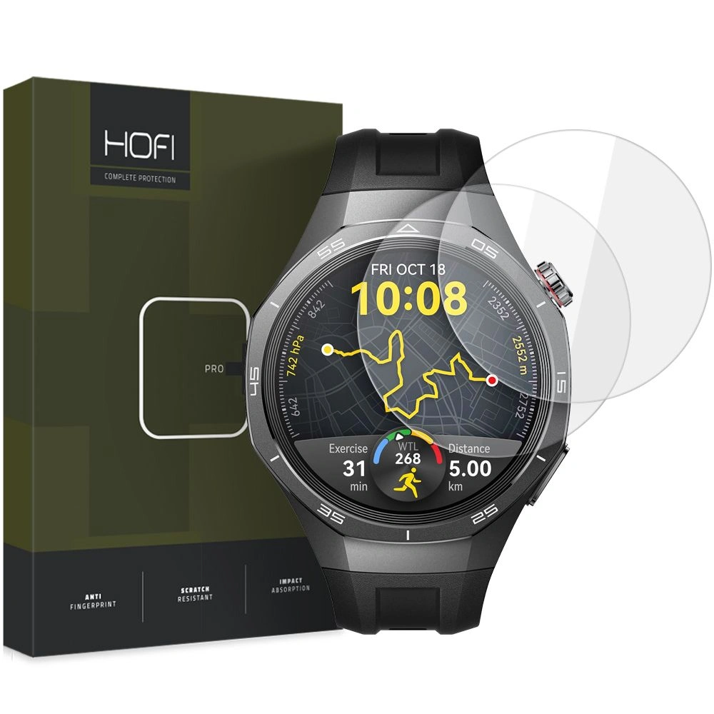 Hofi Glass Pro+ Huawei Watch GT 5 Pro 46mm Clear [2 PACK]