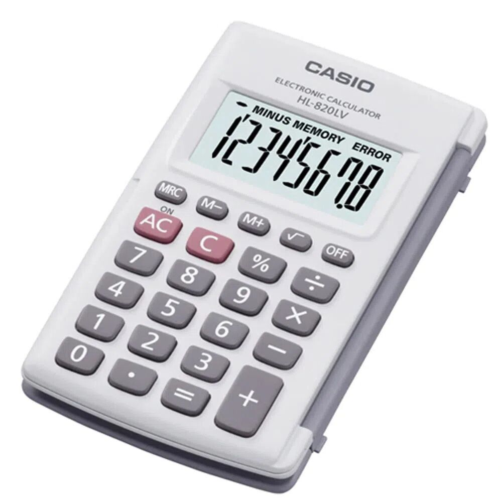 Calculator Casio HL-820LV-WE Grey Resin (10 x 6 cm)