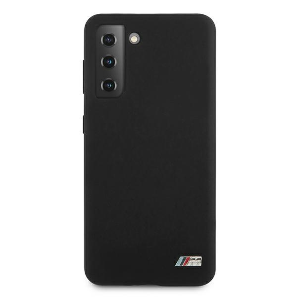 BMW BMHCS21MMSILBK Samsung Galaxy S21+ Plus black Silicone M Collection