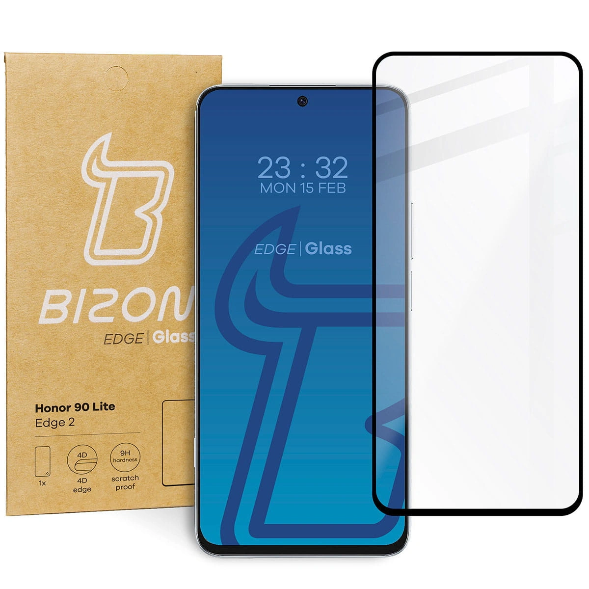 Bizon Glass Edge 2 Honor 90 Lite black