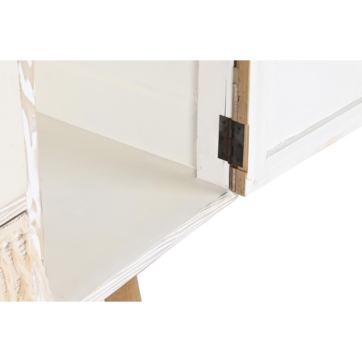 Sideboard DKD Home Decor Fir Cotton White (120 x 35 x 80 cm)