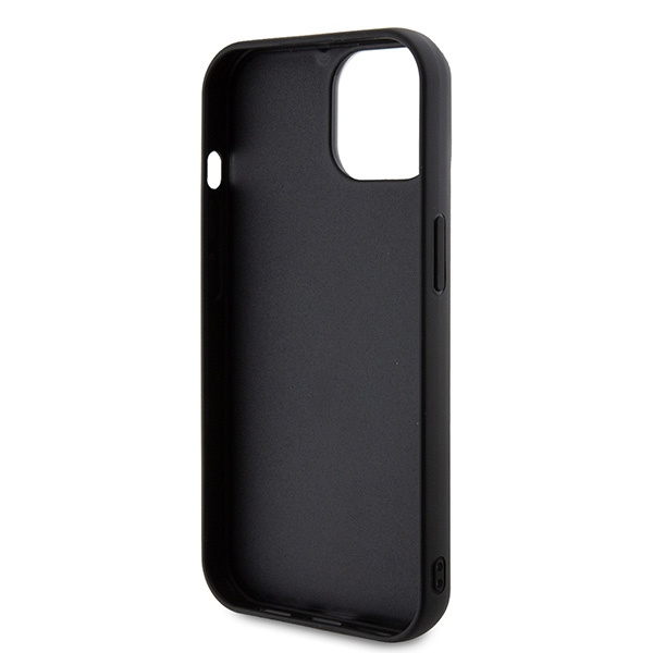 Karl Lagerfeld KLHCP15S3DMBKCK Apple iPhone 15 hardcase 3D Rubber Glitter Logo black