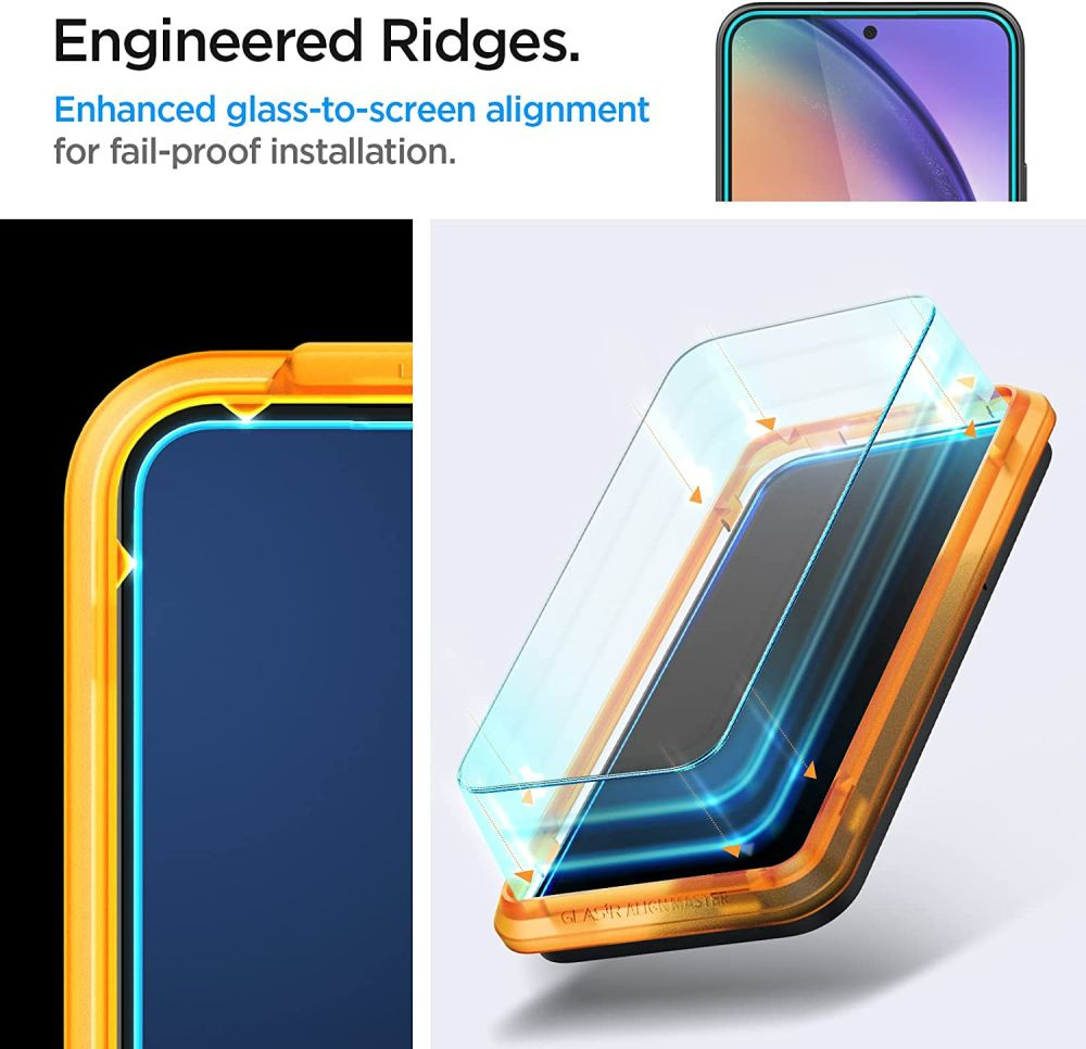 Tempered Glass Spigen GLAS.tR Slim AlignMaster Samsung Galaxy A54 5G Clear [2 PACK]