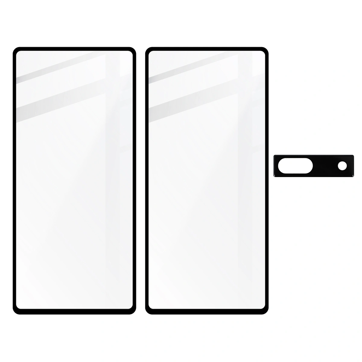 BIZON Edge 2 2x screen glass + camera glass Pixel 7A