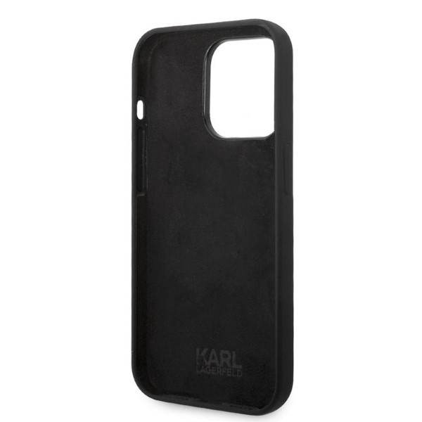Karl Lagerfeld KLHCP14XSNIKBCK Apple iPhone 14 Pro Max hardcase black Silicone Ikonik