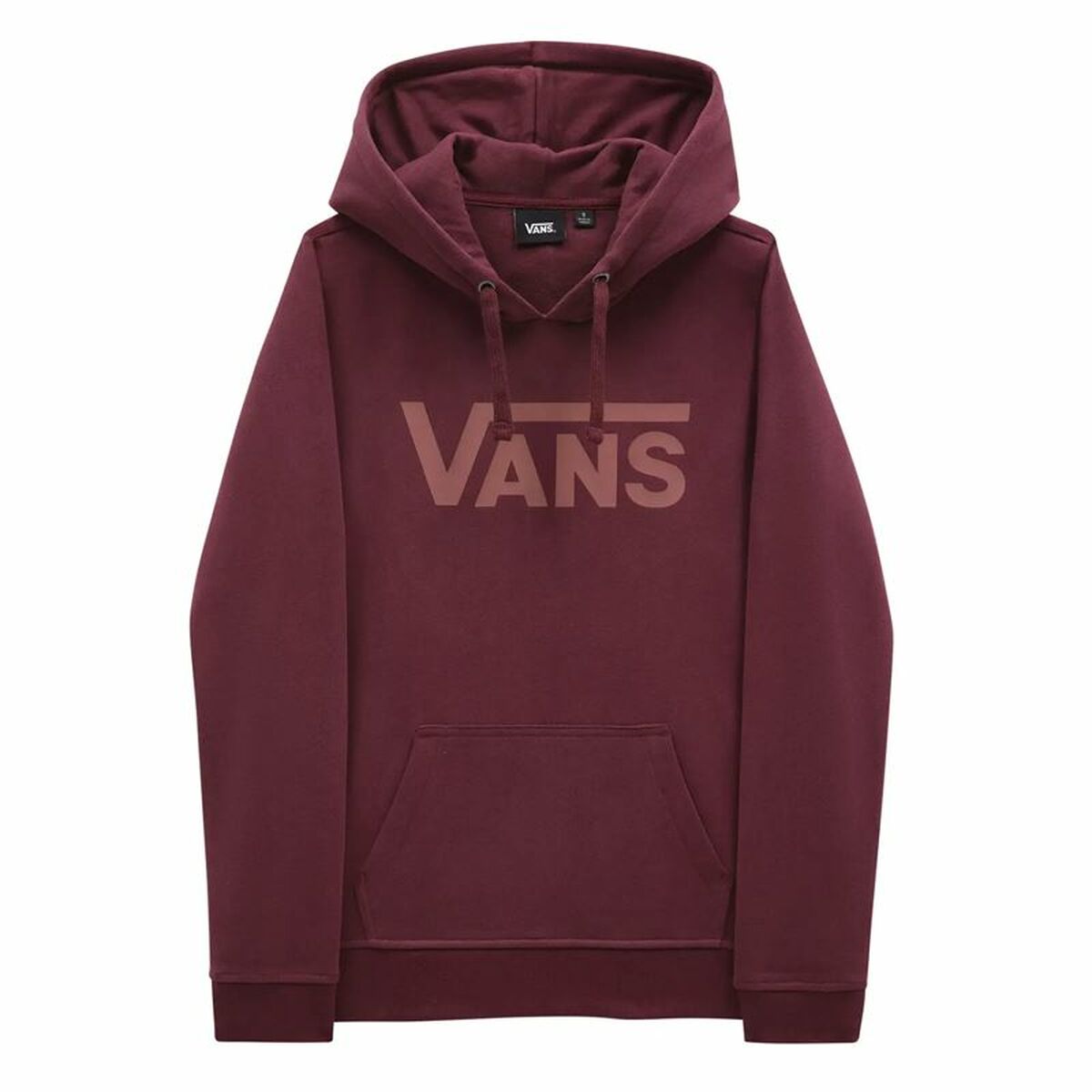 Women’s Hoodie Vans V Logo White Brown