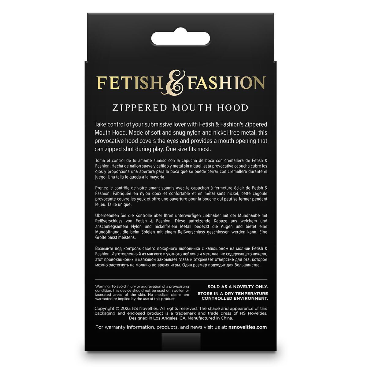 Mask NS Novelties Fetish & Fashion Black