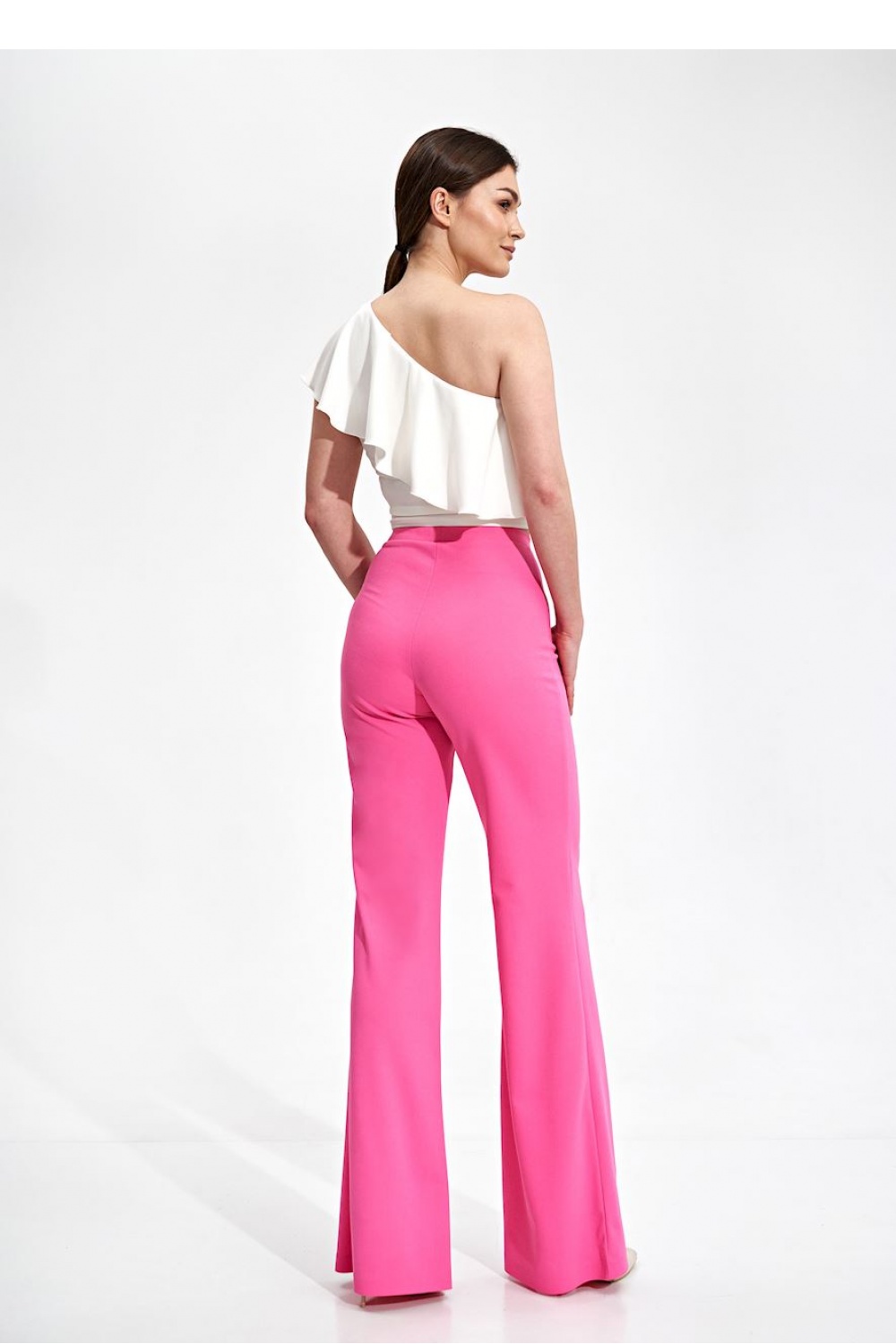 Spodnie Damskie Model M874 Pink - Figl Różowy Damska