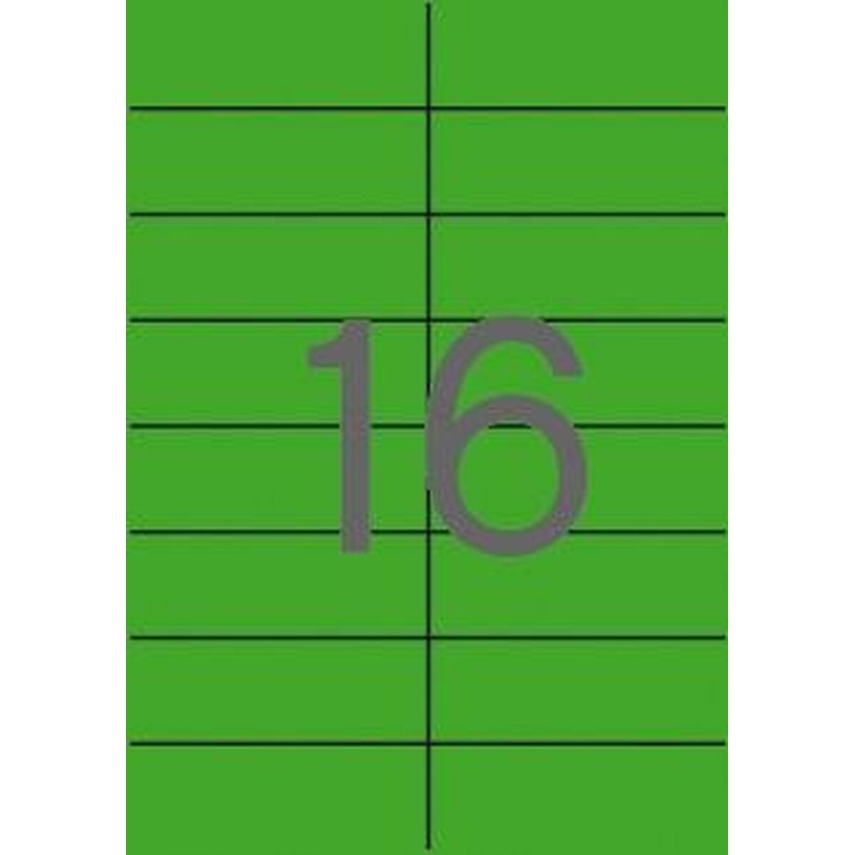 Adhesives/Labels Apli    105 x 37 mm Green A4 20 Sheets