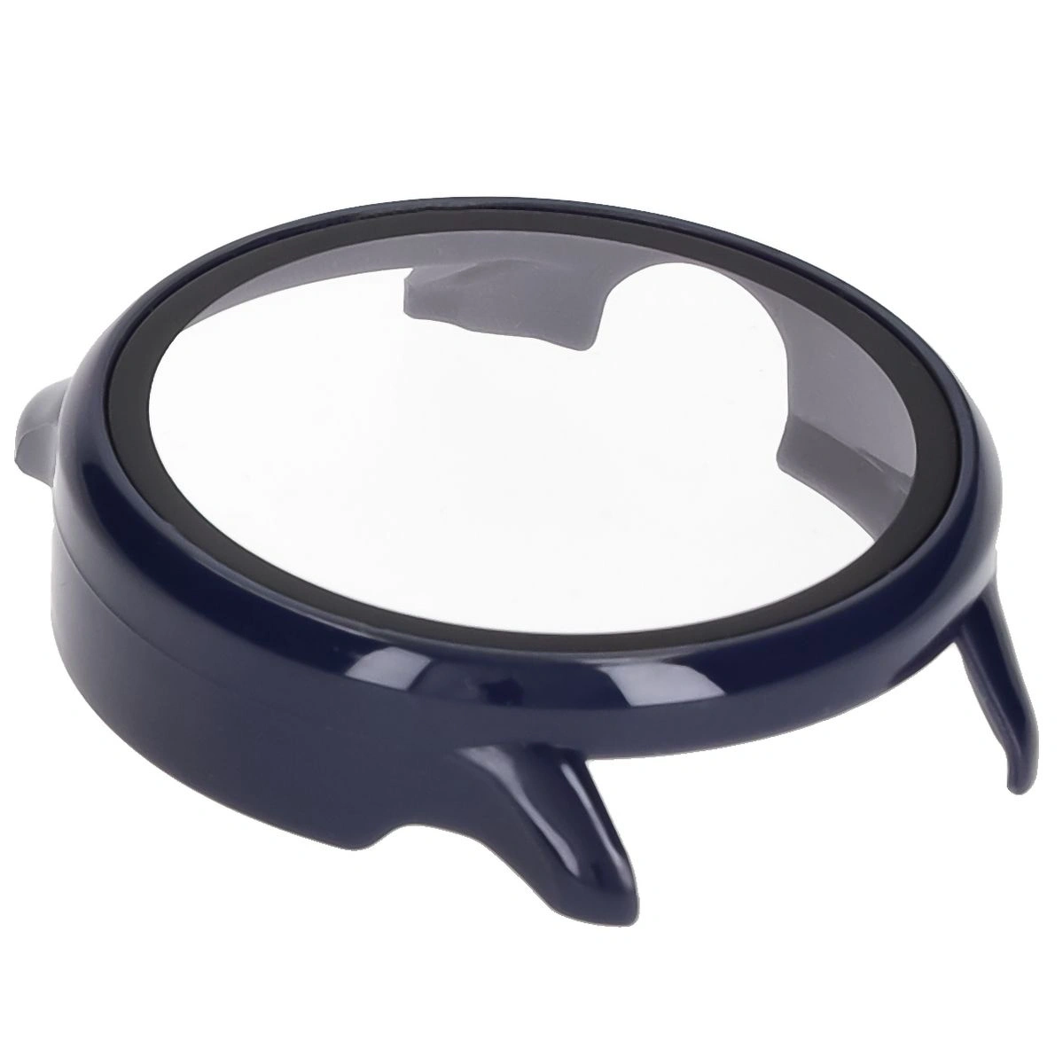 Etui ze szkłem do zegarka Bizon Case+Glass Watch do Garmin Vivoactive 6 niebieskie