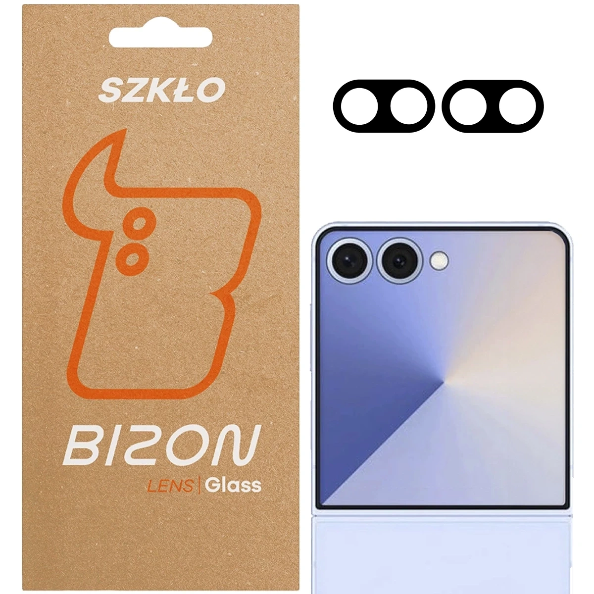 Szkło na aparat Bizon Glass Lens do Samsung Galaxy Z Flip7 [2 PACK]