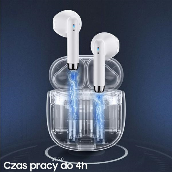 USAMS Earphones Bluetooth 5.0 TWS IA series white BHUIA02