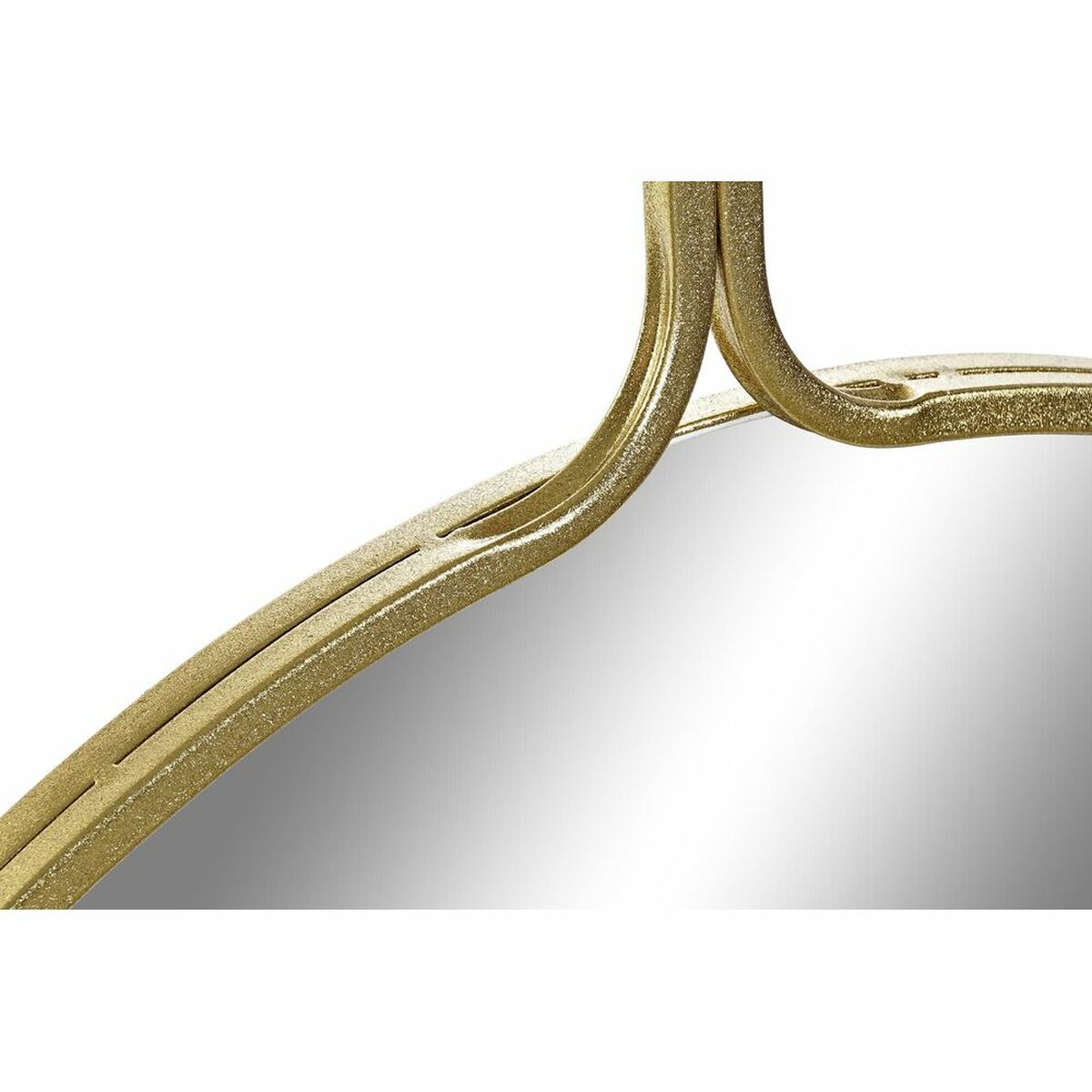 Wandspiegel DKD Home Decor Kristall Gold Metall (72 x 2 x 91,5 cm)
