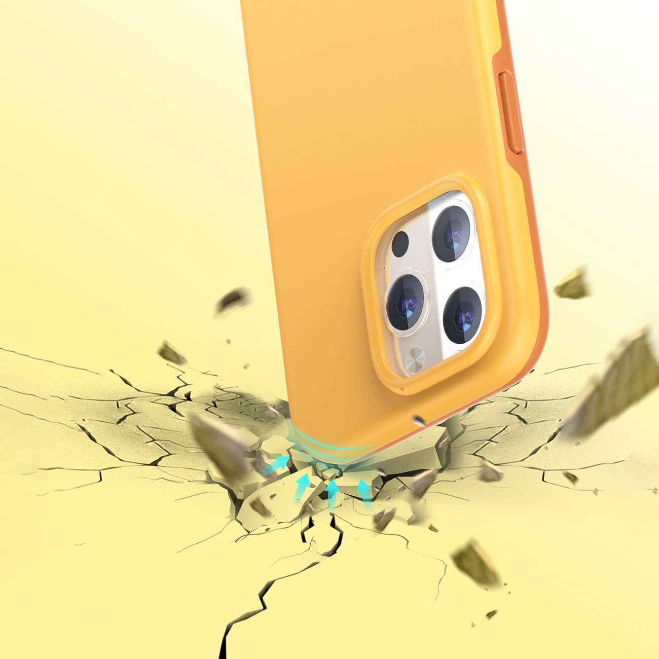 Choetech PC0114-MFM-YE MFM Anti-drop Apple iPhone 13 Pro Max orange