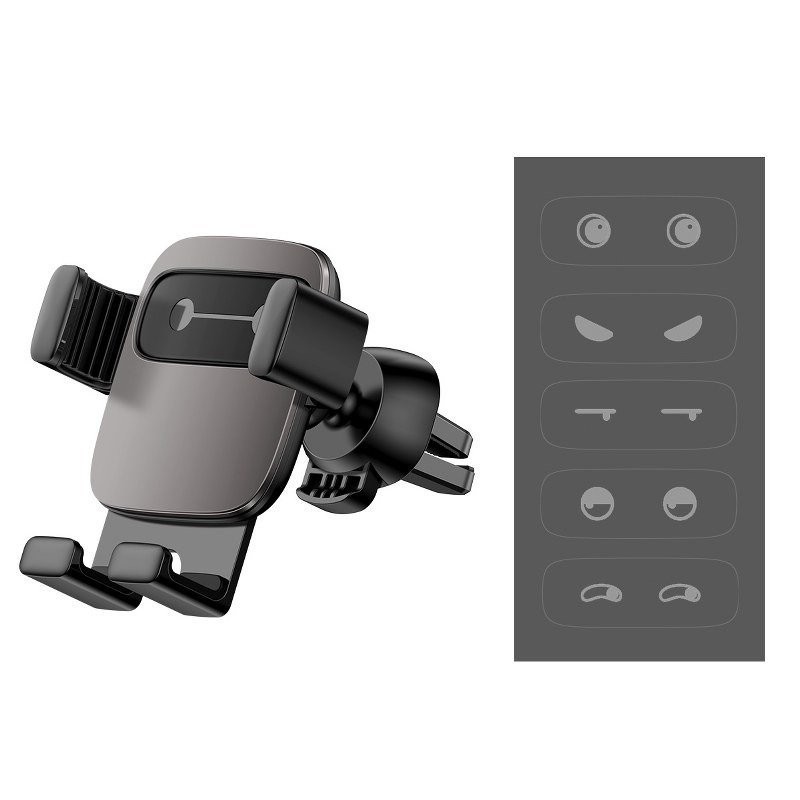 Baseus Cube Gravity Aluminium Car Mount Air Vent Black