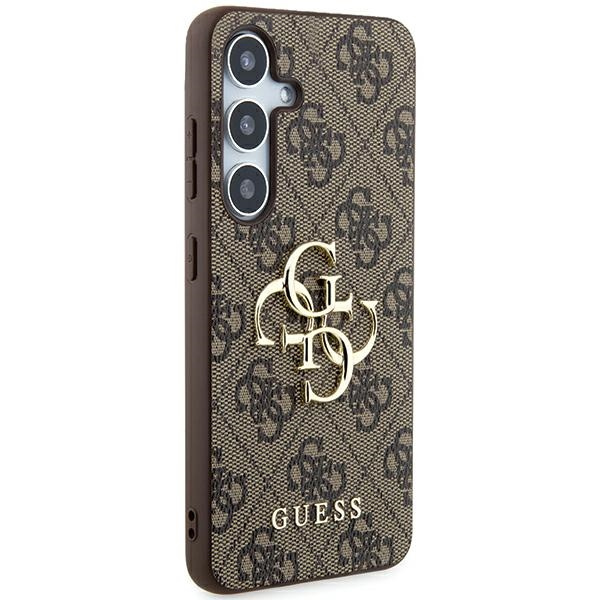 Guess GUHCSA354GMGBR Samsung Galaxy A35 hardcase 4G Big Metal Logo brown