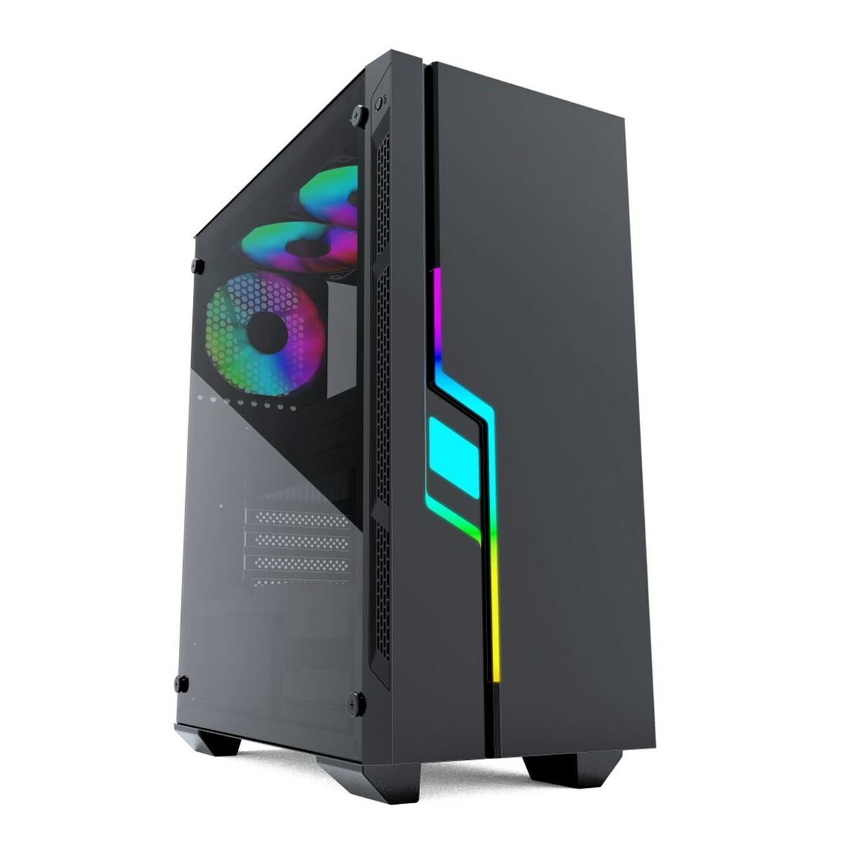 ATX Semi-tower Box GEMBIRD CCC-FC-2000 Black Multicolour