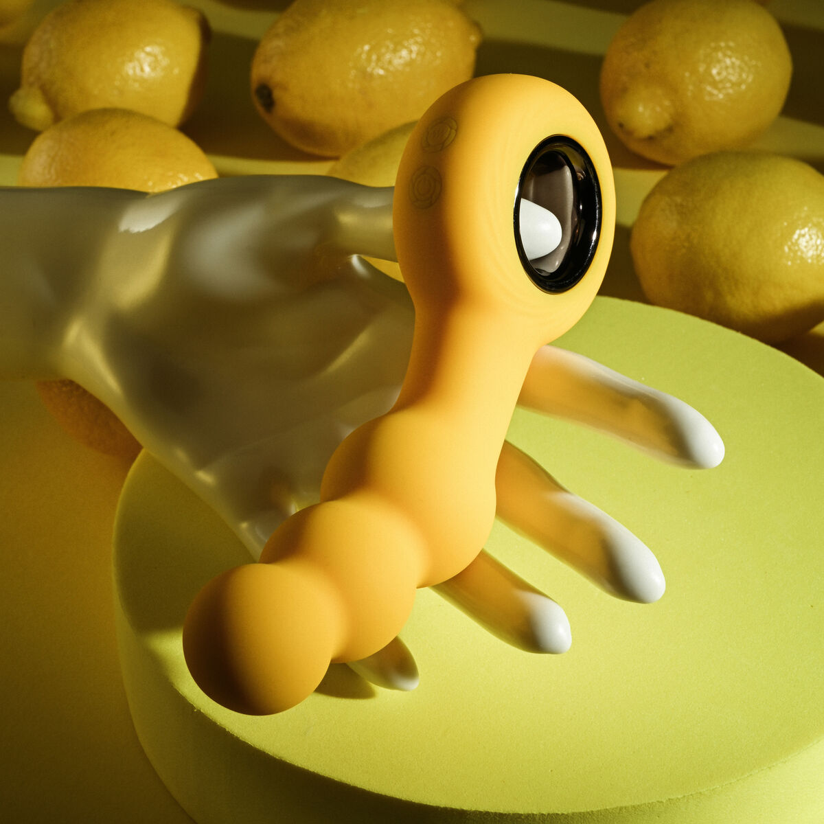 Vibrating Butt Plug Evolved Gender X Yellow Vibrating Butt Plug Evolved Gender X Yellow