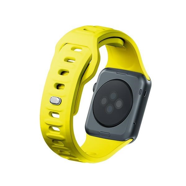 3MK Silicone Watch Strap Apple Watch 4/5/6/7/8/9/SE/Ultra 42/44/45/49mm yellow