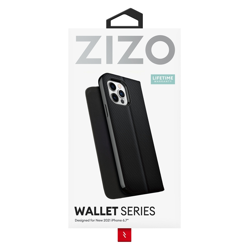 ZIZO WALLET Series Apple iPhone 13 Pro Max Case - Black