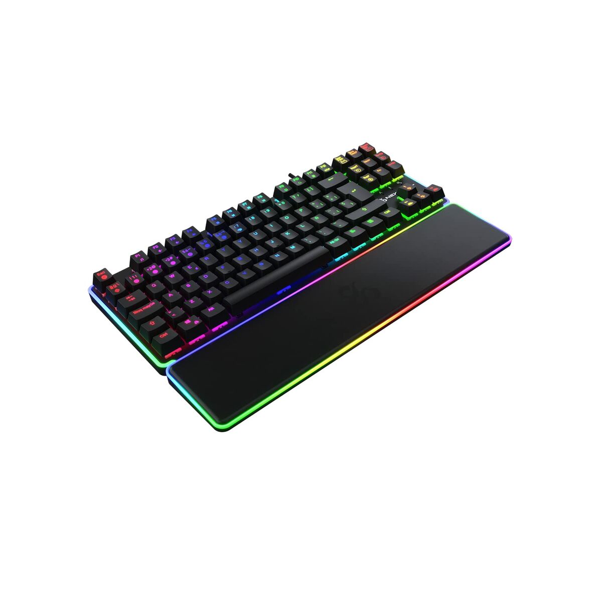 Gaming Tastatur Newskill Gungnyr TKL Pro Qwerty Spanisch Schwarz LED RGB