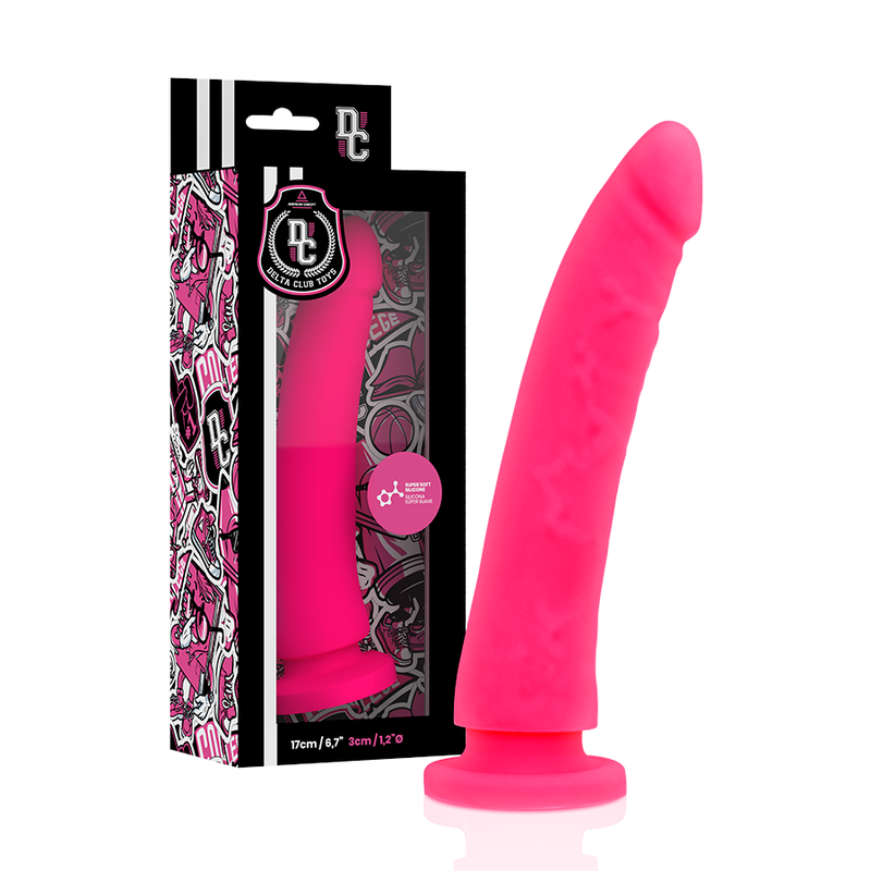 DELTA CLUB -  TOYS HARNESS + DONG PINK SILICONE 17 X 3 CM