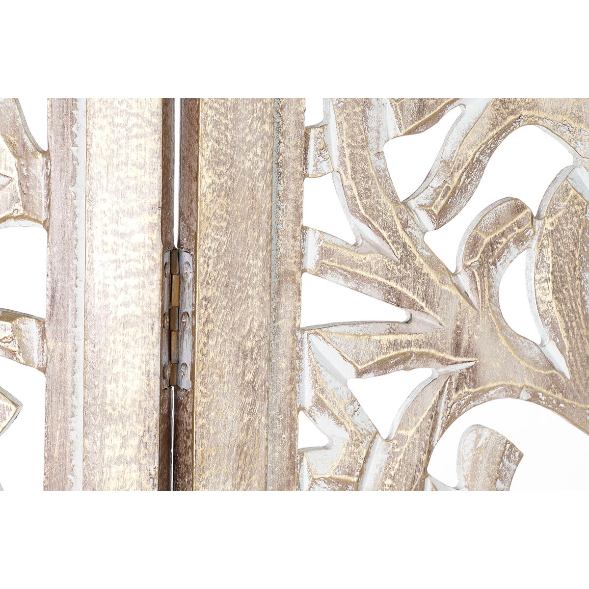 Folding screen DKD Home Decor Wood Mango wood 153 x 2,5 x 182 cm