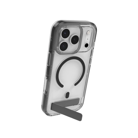 ZAGG Santa Cruz Snap KS Case mit Ständer für Apple iPhone 17 Pro, kompatibel mit MagSafe (Jet Black)