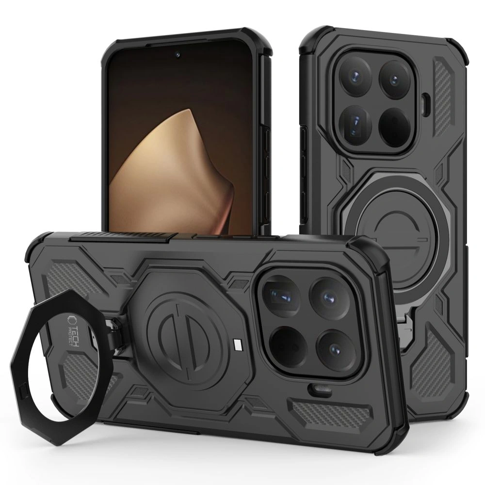 Etui Tech-Protect TacticStand MagSafe do Xiaomi 15T Pro Matte Black