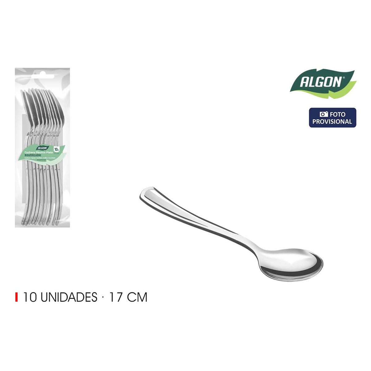 Set of Spoons Algon 17 cm 10 Pieces (24 Units)